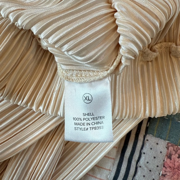 Fashion Nova If It Plisse You Pant Set in Champagne - Picture 6 of 7